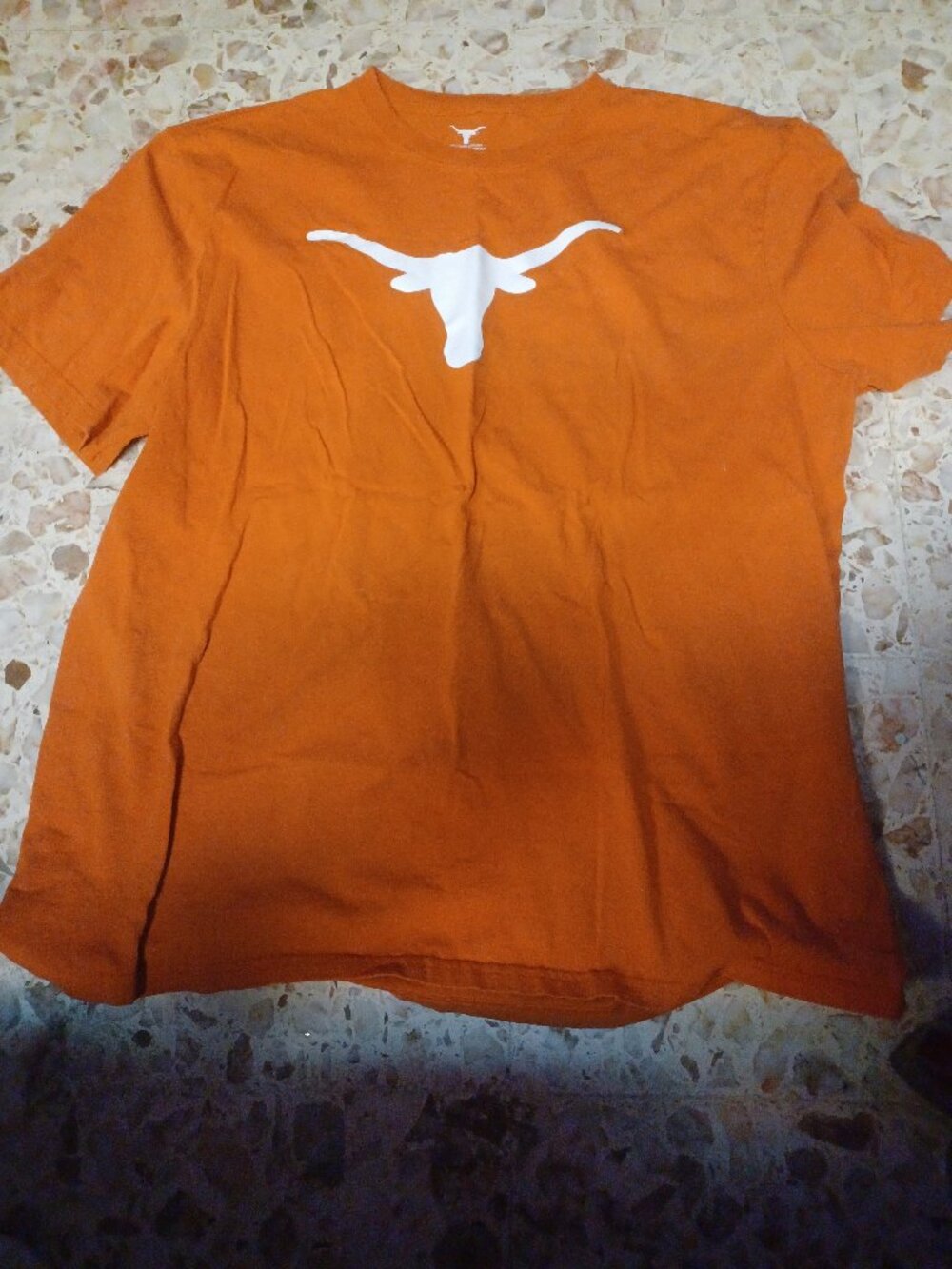 Longhorn Men's Short SleeveTee 2XL Orange & White